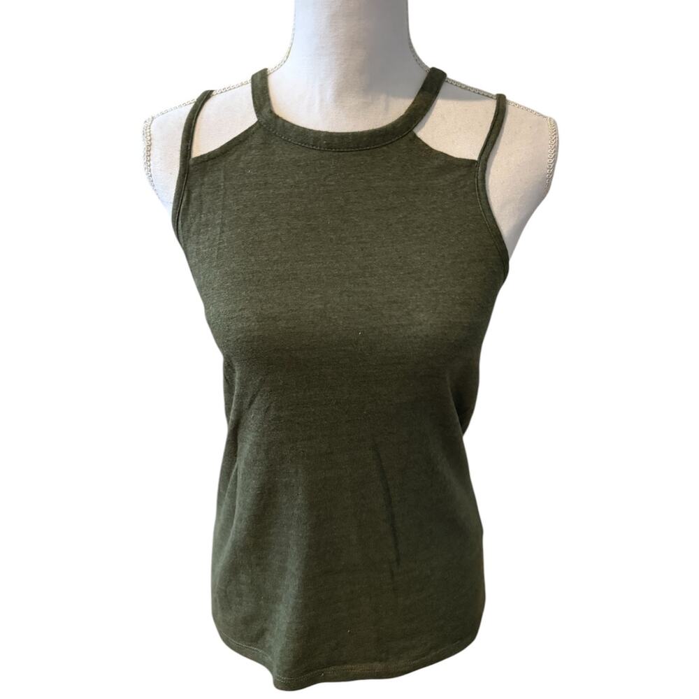 Chaser Strappy Tank Top Olive Green S